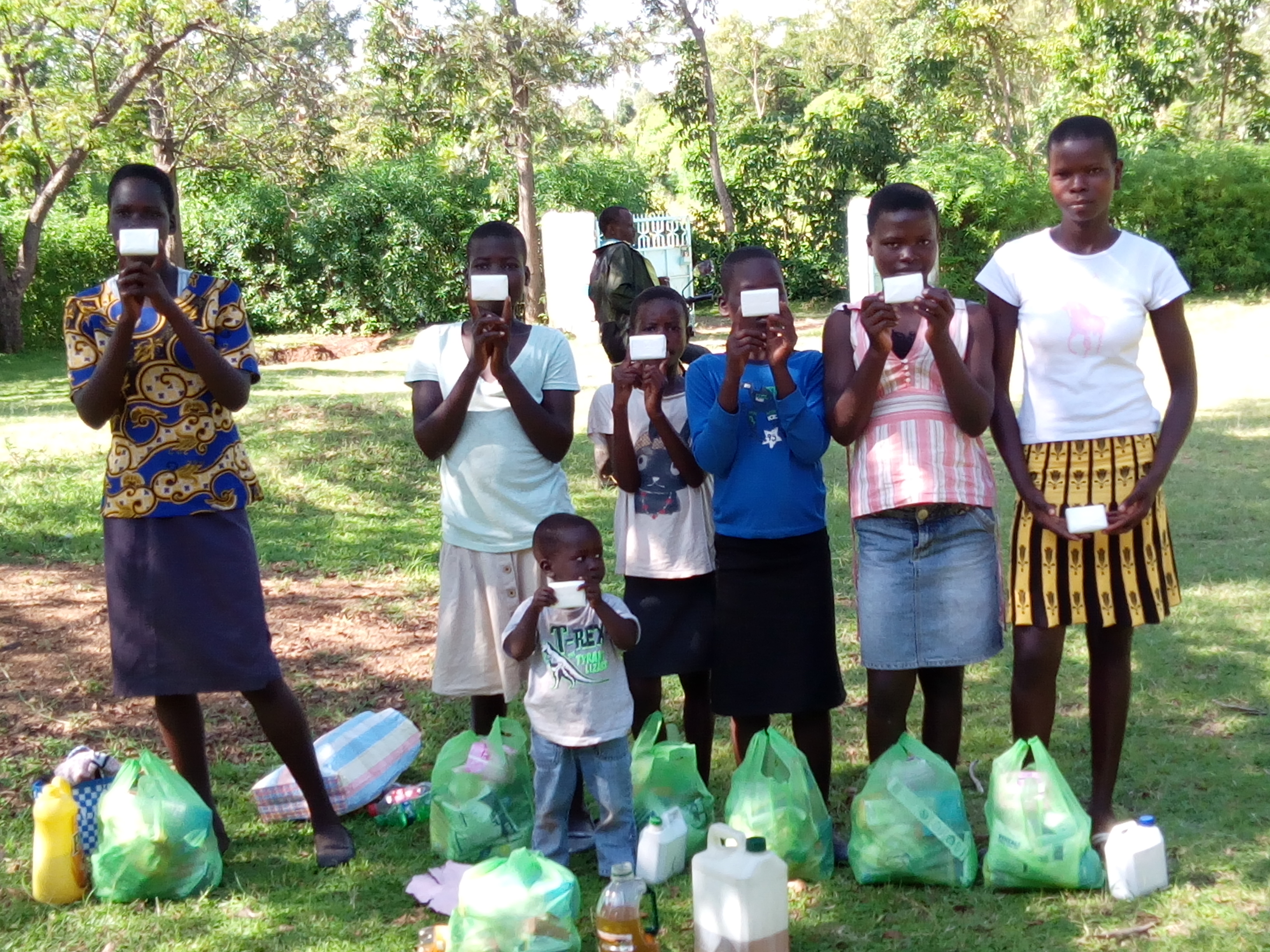 Girls in school uniforms